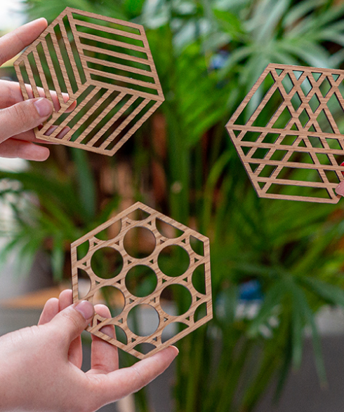 onderzetters lasersnijden