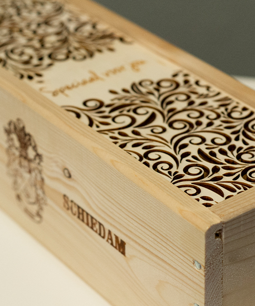 Wijnkistje lasergraveren